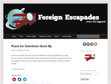 Tablet Screenshot of foreignescapades.com